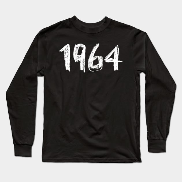 1964 Birthday, Birth Year 1964, Born in 1964 Long Sleeve T-Shirt by badlydrawnbabe